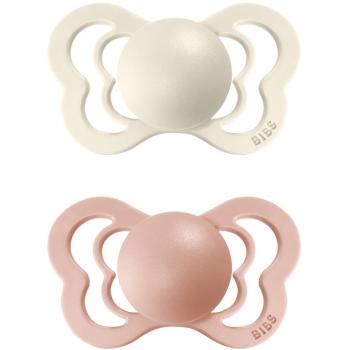 BIBS Couture Natural Rubber Size 1: 0+ months dudlík Ivory / Blush 2 ks