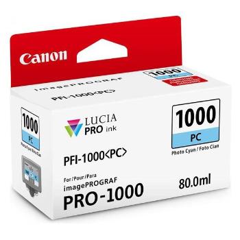 CANON PFI-1000 C - originální cartridge, azurová, 5140 stran