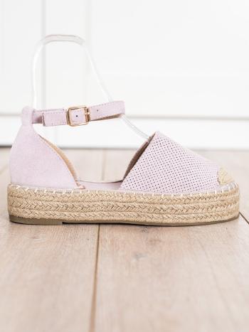 LILA ESPADRILKY S PŘEZKOU NA ZAPÍNANÍ BL261PU Velikost: 40