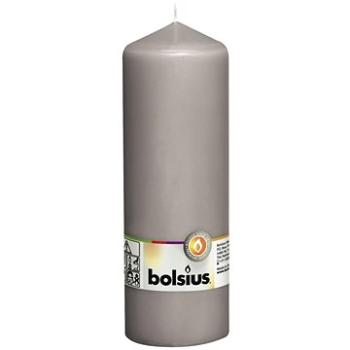 BOLSIUS svíčka klasická teplá šedá 200 × 68 mm (8717847131256)