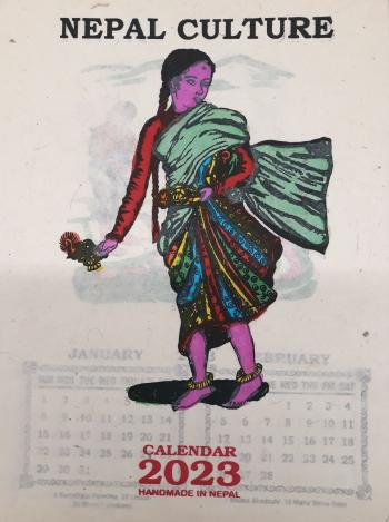 nepálský kalendář 2023 - Nepal Culture