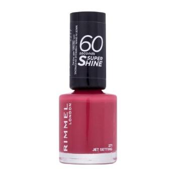 Rimmel London 60 Seconds Super Shine 8 ml lak na nehty pro ženy 271 Jet Setting