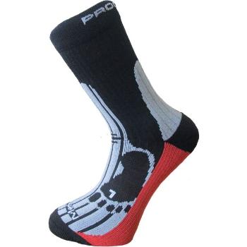 Progress MERINO Turistické ponožky s merinem, černá, velikost 43-47