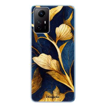 Odolné silikonové pouzdro iSaprio - Gold Leaves - Xiaomi Redmi Note 12S