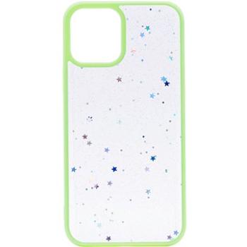 iWill Clear Glitter Star Phone Case pro iPhone 13 mini Green (DIP888-28)