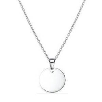 Šperky4U Rhodiovaný stříbrný řetízek s malou destičkou - ZB8704-42