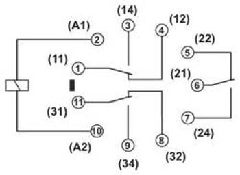 2908897 Relé, 10 KS Phoenix Contact REL-OR3/LDP-48DC/3X21