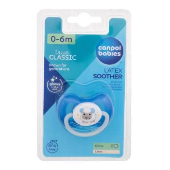 Canpol babies Bunny & Company Latex Soother Blue 0-6m 1 ks dudlík pro děti