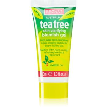 Beauty Formulas Tea Tree zklidňující čisticí gel proti nedokonalostem pleti 30 ml
