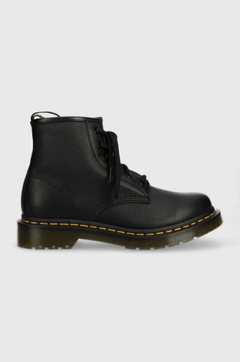 Kožené workery Dr. Martens 101 dámské, černá barva, na platformě, DM30700001