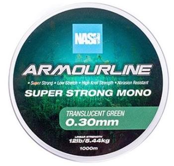 Nash vlasec armourline super strong mono green 1000 m - 0,30 mm 5,44 kg