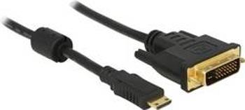 HDMI / DVI kabel Delock [1x mini HDMI zástrčka C - 1x DVI zástrčka 24+1pólová] černá 2.00 m