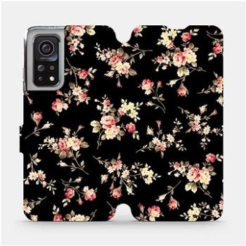 Flipové pouzdro na mobil Xiaomi MI 10T Pro - VD02S Květy na černé (5903516465040)