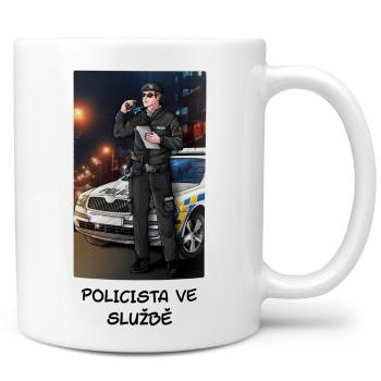 Hrnek Policista doma (Náplň hrníčku: Žádná)