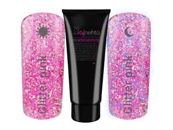 Ráj nehtů Akryl-gel v tubě - Night Light Glitter Pink 30g