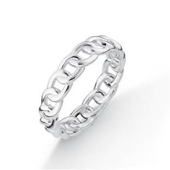 NUBIS® Stříbrný prsten řetěz - velikost 58 - NB-5091-58