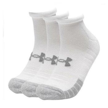 Under Armour Unisexové kotníkové ponožky Heatgear Locut, Bílá, 43 - 45