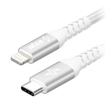 AlzaPower AluCore USB-C to Lightning MFi 1m stříbrný (APW-CBMFI9401S)