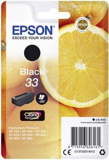 Epson Ink T3331, 33 originál černá C13T33314012