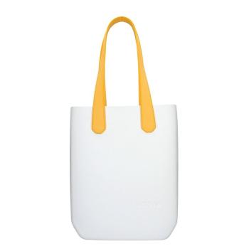 Dámská trendy kabelka Justo J-High - bílo-žlutá