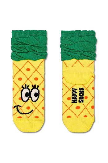 Dětské ponožky Happy Socks Kids Pineapple Sock žlutá barva