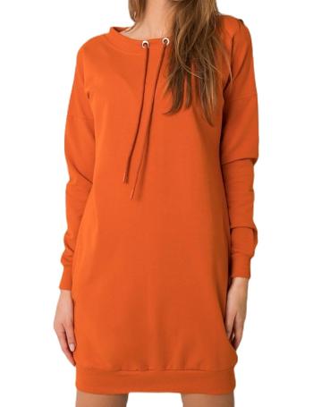 Oranžové dámské mikinové šaty vel. S