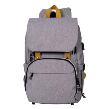 BABY ON BOARD Batoh na pleny zdarma style Yellow stone Grey