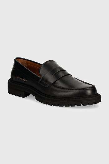 Kožené mokasíny Common Projects Loafer with Tread Sole pánské, černá barva, 2449