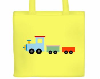 Plátěná nákupní taška Kids train