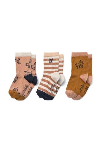 Dětské ponožky Liewood Silas Socks 3-Pack 3-pack růžová barva, LW15118