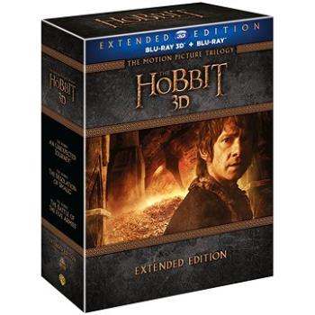 Hobit - Kompletní kolekce 1.-3., prodloužené verze 2D+3D verze (15BD) - Blu-ray (W01877)
