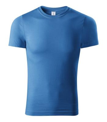 MALFINI Tričko Paint - Azurově modrá | XL