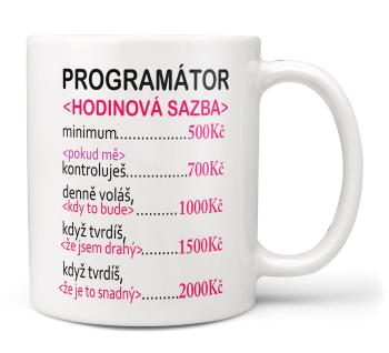 Hrnek Programátor sazba (Náplň hrníčku: Žádná)