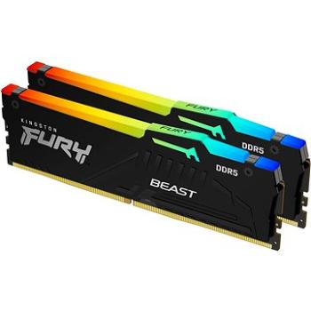 Kingston FURY 16GB KIT DDR5 5600MHz CL40 Beast Black RGB (KF556C40BBAK2-16)