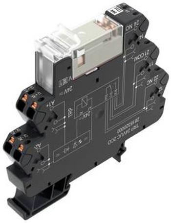 Vazební relé Weidmüller TRP 120VUC 2CO AU, 120 V DC/AC, 8 A, 2 přepínací kontakty, 10 ks