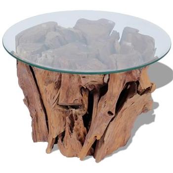 Konferenční stolek masivního teak naplavené dřevo 60 cm (243474)