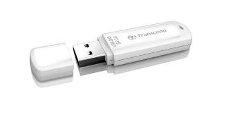 TRANSCEND Flash Disk 64GB JetFlash®730, USB 3.1 (R:80/W:25 MB/s) bílý