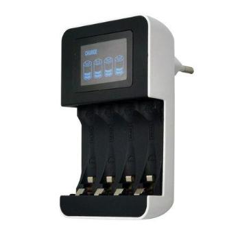 Solight DN25 nabíječka s LCD displejem, AC 230V, 450mA, 4 kanály, AA/AAA, řízená mikroprocesorem