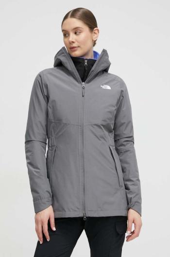 Outdoorová bunda The North Face Hikesteller Parka Shell šedá barva, NF0A3BVI0UZ1