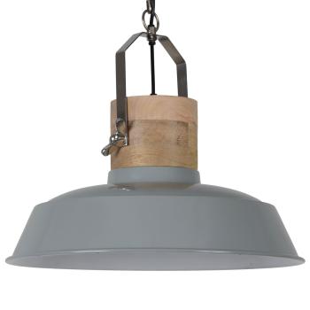 Šedé závěsné kovové retro světlo Loreto grey - Ø 62 *43 cm 8502211319039