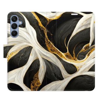 Flipové pouzdro iSaprio - BlackGold Marble - Samsung Galaxy A25 5G