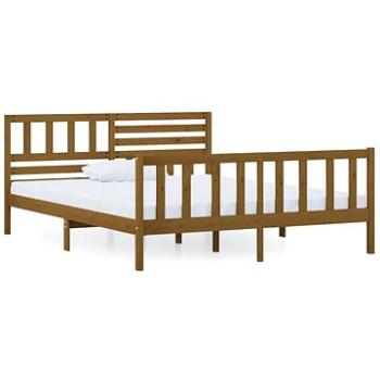 Rám postele medově hnědý masivní dřevo 120 × 200 cm, 3101151 (3101151)