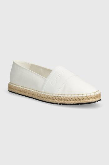 Espadrilky Calvin Klein ESPADRILLE HE bílá barva, HW0HW01918