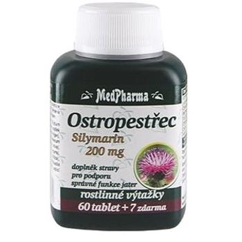 MedPharma Ostropestřec (Silymarin 200 mg) - 67 tbl. (8594045475579)