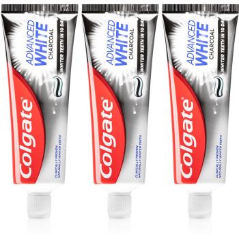 Colgate Advanced White bělicí zubní pasta s aktivním uhlím 3 ks