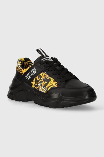 Kožené sneakers boty Versace Jeans Couture Speedtrack černá barva, 76YA3SC2 ZPA52 G89