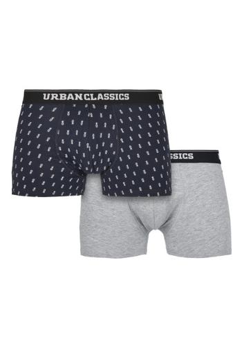 Urban Classics Men Boxer Shorts Double Pack small pineapple aop+grey - 3XL