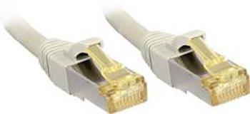 Síťový kabel RJ45 LINDY 47268, CAT 6a (surový kabel CAT 7) , S/FTP, 10.00 m, šedá