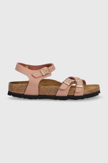 Kožené sandály Birkenstock Kumba SFB dámské, růžová barva, 1024263