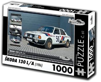 RETRO-AUTA Puzzle č. 61 Škoda 130 L,A (1986) 1000 dílků